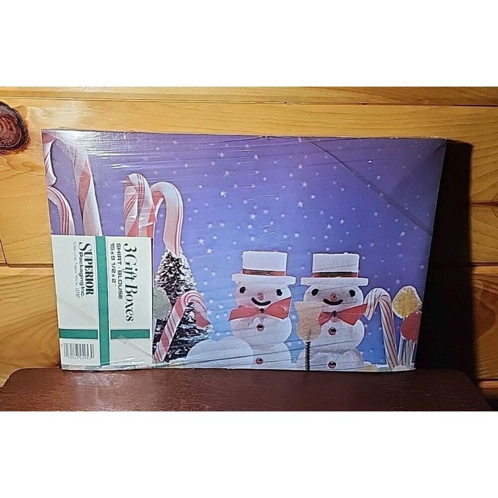 Vintage Christmas Gift Boxes Set Of 4 New Old Stock